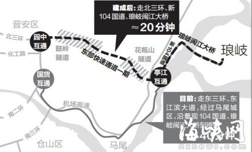 花瓶山隧道开挖明年底贯通 福州去琅岐岛20分钟
